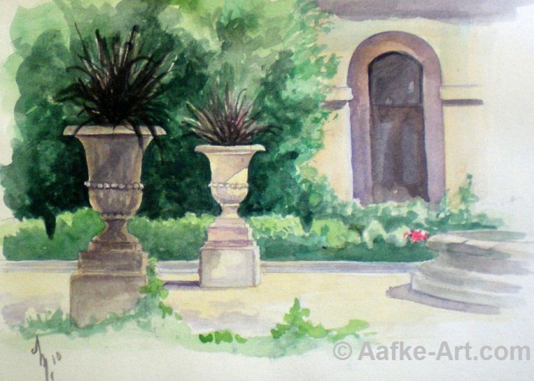 watercoulour aquarelle pasadena painting aafke art diary